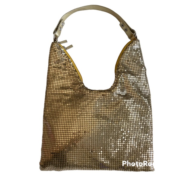 Gold metal mesh, shoulder bag - Picture 2 of 8